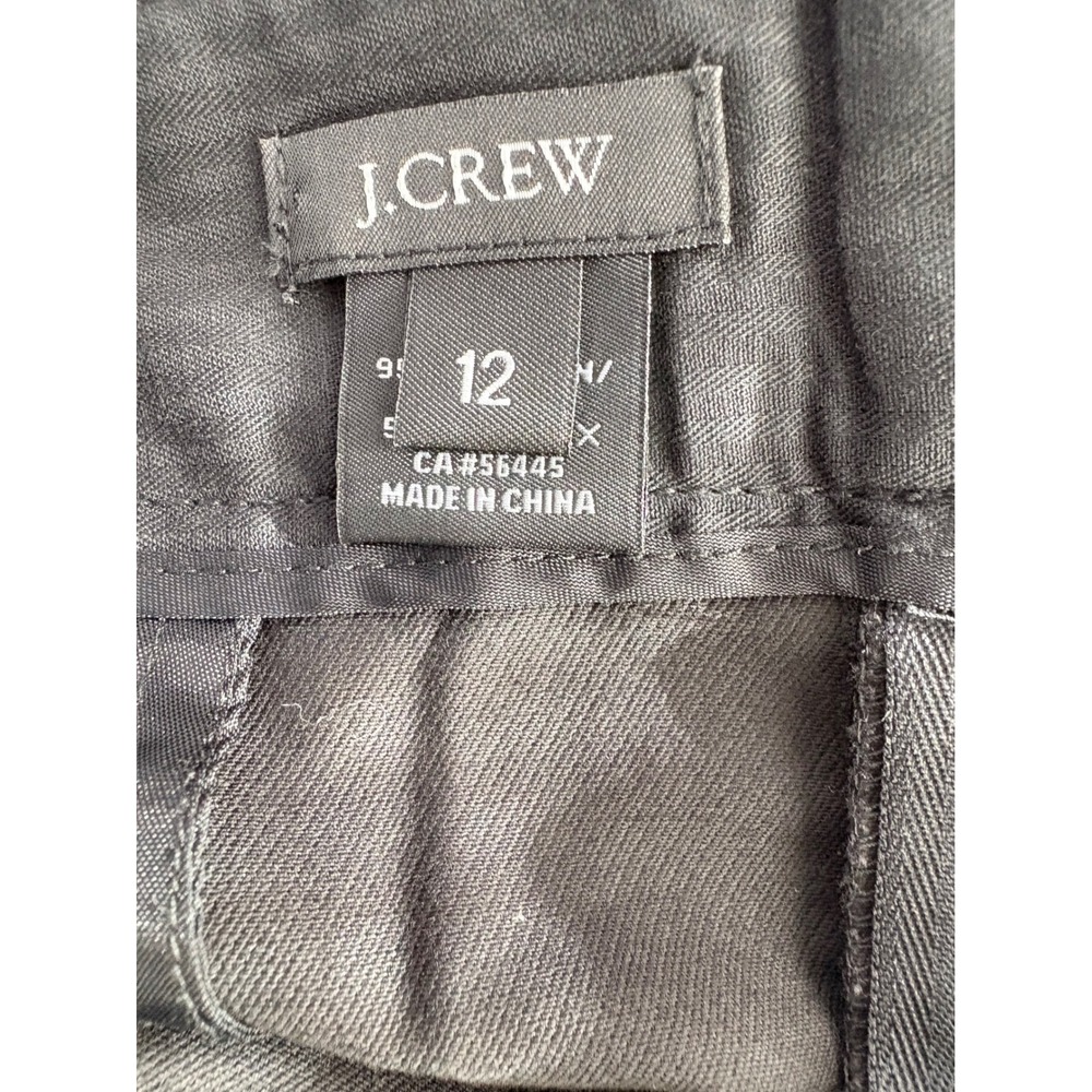 J.Crew No. 2 Pencil Skirt Black Stretch Cotton Twill Size 12 Office Wear - Picture 5 of 7